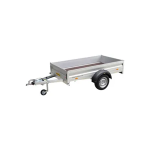 Humbaur Alumaster Basic Einachsanhänger gebremst 1300 kg – Ladefläche 2510 × 1310 × 350 mm